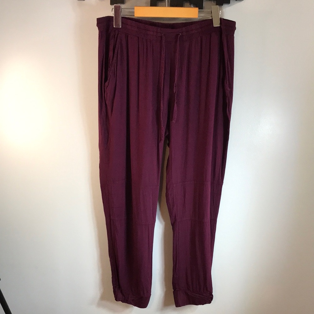Mudd Women's Ankle Pants in Rich Burgundy